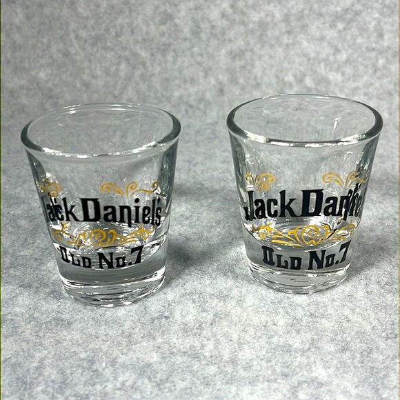 Vintage Jack Daniels Shot Glasses by LIBBY Pair of Bar Ware Men’s Cave Lot of 2 - Picture 6 of 6